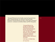 Tablet Screenshot of normandelectric.com